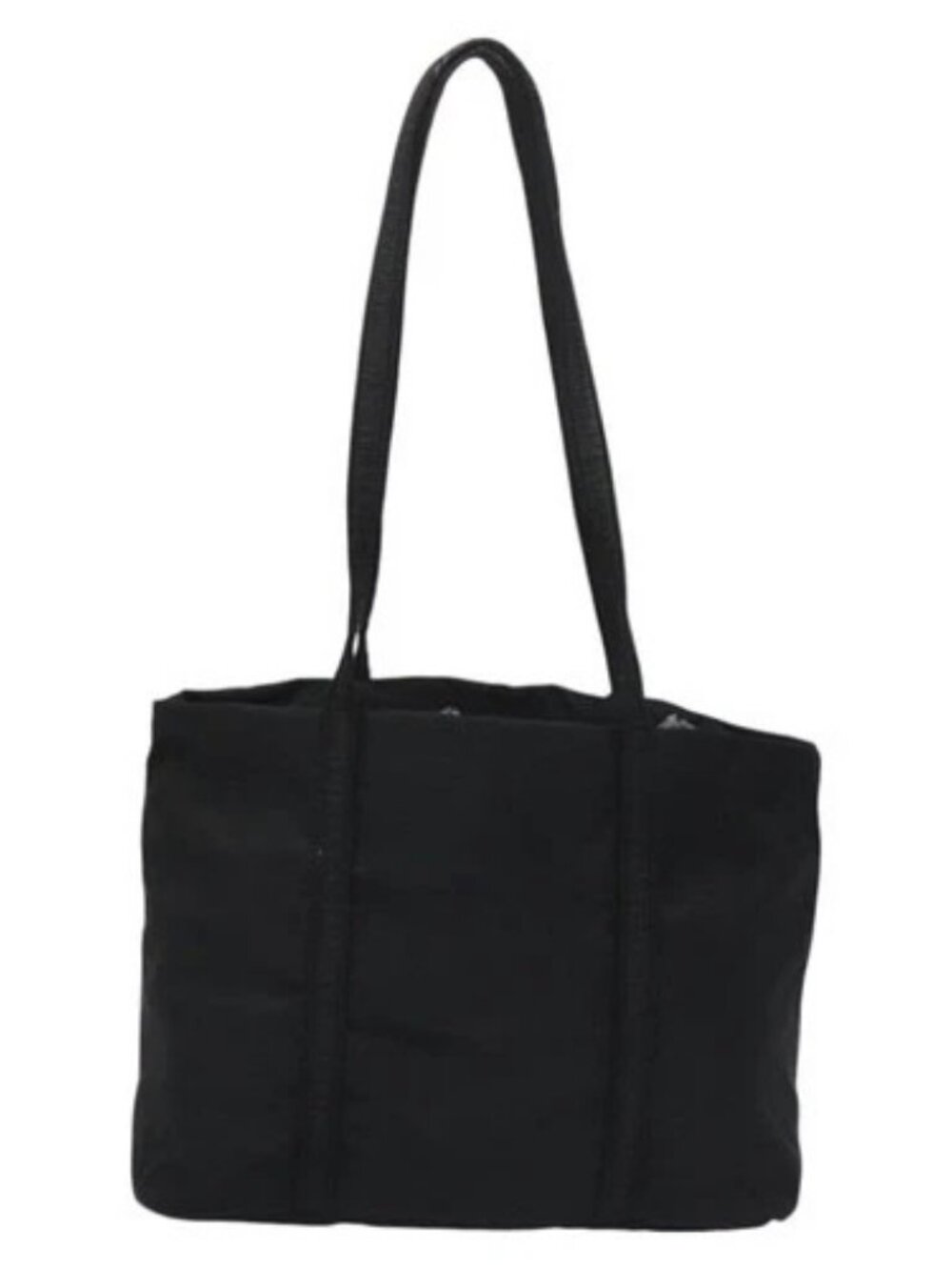 PRADA Tote Bag Nylon Black Silver Auth bs21891 - Picture 2 of 16